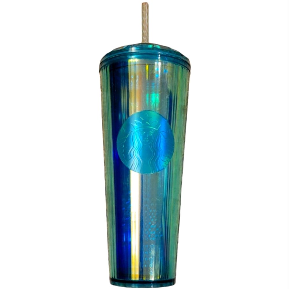 Starbucks Translucent Turquoise Tumbler 24 oz